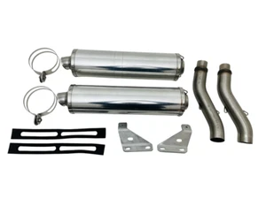COPPIA SILENZIATORI DUCATI MONSTER DAL 2001 BASSI OVALI TITANIO CD 96000301C VA - Imagen 1 de 7