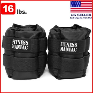 Correa ajustable para muñeca tobillo pesas fitness entrenamiento pierna ejercicio 16 lb - Imagen 1 de 9