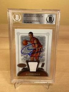 LaMarcus Aldridge Trail Blazers Autographed Signed Beckett BAS Slabbed Card COA - Picture 1 of 3