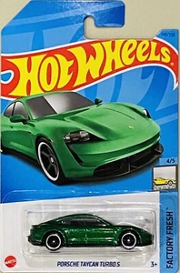 Hot Wheels Porsche Taycan Turbo S Green 2023 G Case - Picture 1 of 1