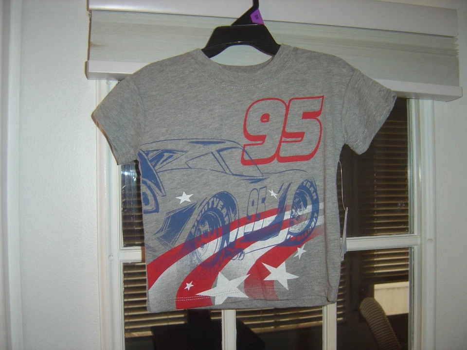 Nueva Camiseta Corta Disney Pixar Cars Lighning Mcqueen Niños Niños 12 M Foto 1 de 1