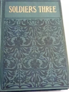 Soldiers Three 1899 Rudyard Kipling H M Caldwell Hardcover Antique Book FREE S&H - Picture 1 of 8