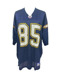 Camiseta deportiva grande de fútbol americano de Tim Dwight azul Reebok de Los Angeles Chargers para hombre - Imagen 1 de 10