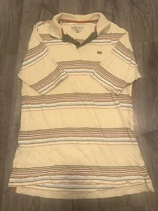 Polo Ecko Unltd Para Hombres Logo Bordado Grande Real Hecho Crema Naranja Verde - Imagen 1 de 3