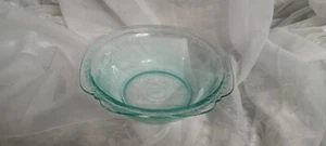 Vintage Federal Depression Glass Recollection Madrid Aqua Teal Bowl - Picture 1 of 11