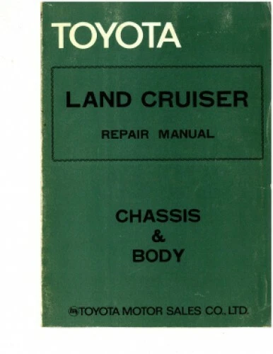 Toyota Land Cruiser 1978 carrocería manual reparación chasis Foto 1 de 1