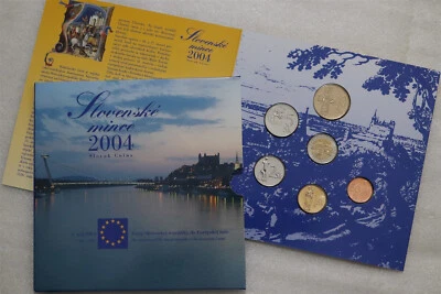 S6 - Eslovaquia 6 x Monedas 2004 Como Nuevas Set - Presburch (Bratislava) - Hermoso Conjunto Foto 1 de 4