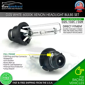 2PCS NEW OEM D2S 6000K 85122 66240 66040 HID XENON HEADLIGHT BULBS SET - Picture 1 of 5