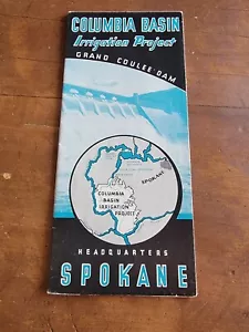 Columbia Basin Irrigation Project, Grand Coulee Dam, Spokane WA 1940er Broschüre - Bild 1 von 6