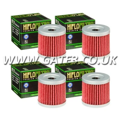 4 x HIfloFiltro premium oil filters to fit Suzuki DRZ400 E S SM 2000-2019 HF139 - Image 1 of 3