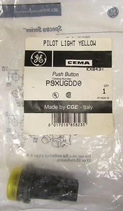 GENERAL ELECTRIC GE CEMA P9XUGDD0 CGE Yellow Illuminated  Push Button  - Picture 1 of 3