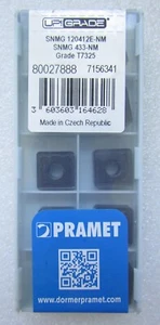 PRAMET Hartmetall Wendeplatte - SNMG 433-NM - Grade T7325 - SNMG 120412E-NM - Bild 1 von 2