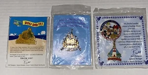 Walt Disney World Cast Member Employee Lot Of 3 Pins Yacht Beach Club Resort New - Picture 1 of 5