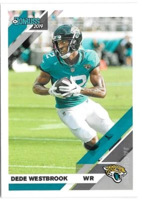 2019 Donruss Football DEDE WESTBROOK  Aqueous Test - JACKSONVILLE JAGUARS - #123 - Image 1 of 2