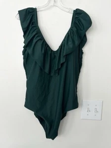 Raisins Curve Green One Pc Swimsuit 16W - Picture 1 of 10