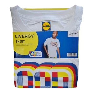 Lidl, 50 años, logotipo, camiseta de hombre, camiseta, talla 52, talla 54, L, edición limitada, 2023 - Imagen 1 de 1