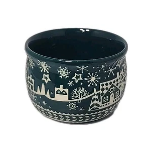 Lenox Christmas Holiday FESTIVE FOLK Collection Small Crock Bowl - Picture 1 of 6