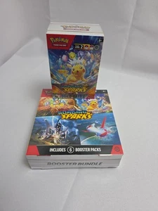 Pokemon Surging Sparks SV08 Booster Bundle & Build&battle TCG 6 packs New Sealed - Picture 1 of 5