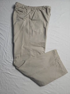 Woolrich Duck Flannel Lined Pants Mens 36X32 Khaki Chino Warm Work Fall Winter  - Picture 1 of 16