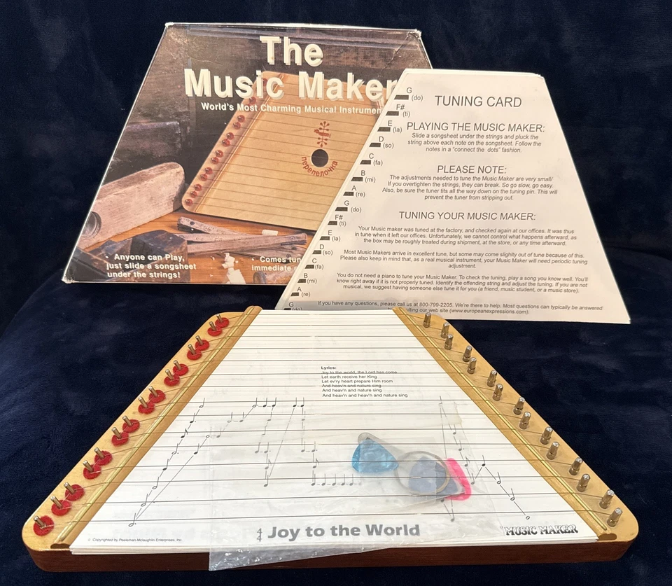 Nepeneoyka Music Maker Lap Harp Musical Instrument With 37 Song Sheets Belarus - Image 1 of 1