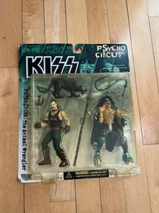KISS Psycho Circus PETER CRISS & Animal Wrangler Action Figs. 1998 McFarlane NEW - Picture 1 of 22