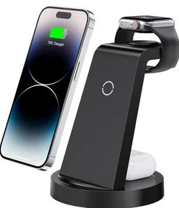 3 in 1 Charging Station for iPhone, Wireless Charger for iPhone 16e 16 15 14 13 - Photo 1 sur 5
