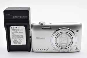 "Nikon COOLPIX S3500 Compact Digital Camera Silver Direct from Japan 344 - Picture 1 of 10