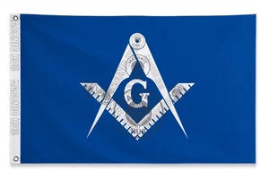 Master Mason Blue Lodge Flag – Custom Square & Compass Banner - Picture 1 of 5