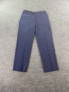 Canali Hose Herren 32x31 Blau Wolle Einfarbig Designer Luxus Premium Reise Italien - Bild 1 von 13