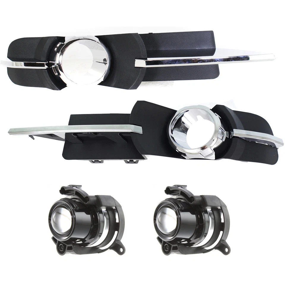 Fog Light Kit For 2008-2012 Chevrolet Malibu Front Driver and Passenger Side - Image 1 of 4