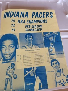 1973 ABA Preseason Program Kareem Abdul-Jabbar Indiana Pacers Milwaukee Bucks !! - Picture 1 of 5