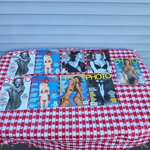 Lot Of 9 Vintage PHOTO French Magazine Models Photographers 90s - Imagen 1 de 5