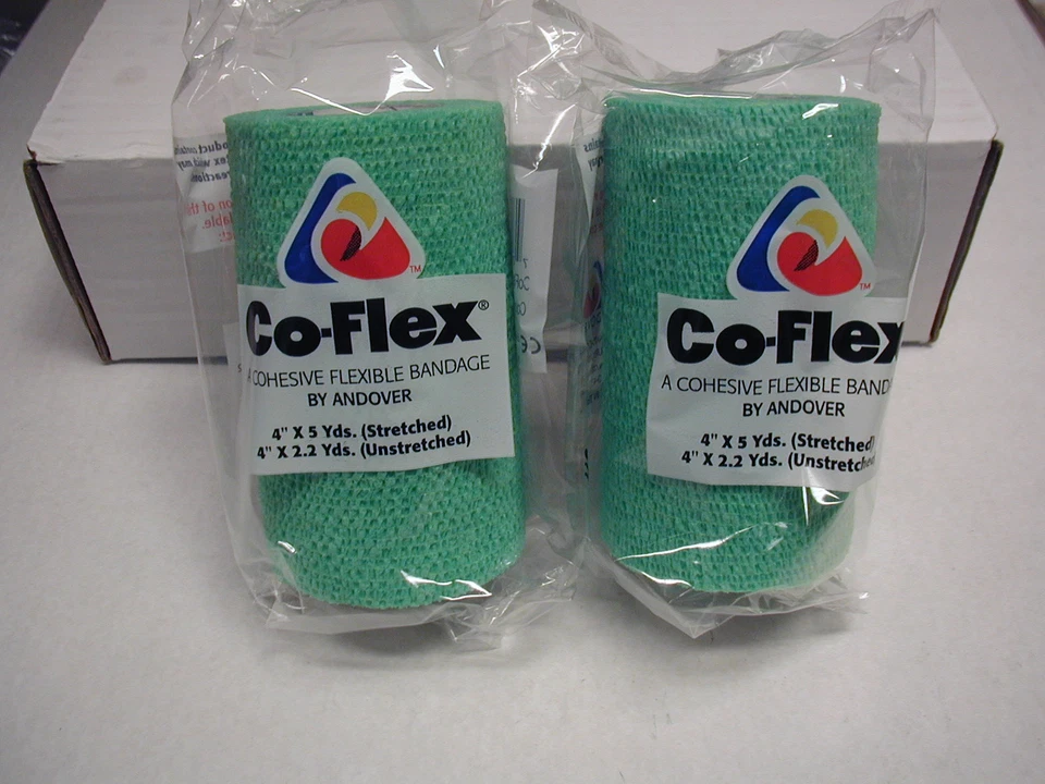 Co-Flex Bandages  - 4 inch X 5 yards - ( 2 )  Green - Image 1 of 1
