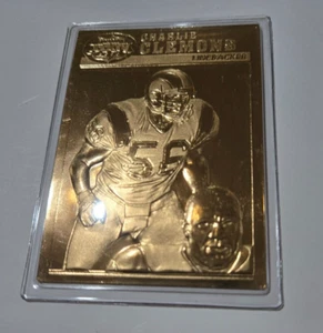 Charlie Clemons Rams Super Bowl XXXIV Danbury Mint 2000 22kt Gold Card # 28 - Picture 1 of 1