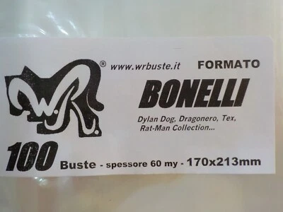 Buste per Fumetti WR Formato Tex,Dylan Dog,ecc. 170x213 mm - COMPRO FUMETTI SHOP — 第 1/2 张图片