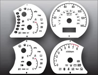 White Face Gauges for 2007-2010 Hyundai Elantra - Image 1 of 4