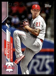 2020 TOPPS MINI PINK /25 Vince Velazquez Philadelphia Phillies #402 - Picture 1 of 2