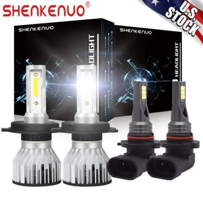 For Toyota Sequoia 2001-2007 LED Headlights + Fog Light Bulbs Super Bright White - Image 1 of 4