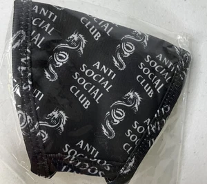 Anti Social Social Club Face Mask Dragon Print 'Last Time' 100% Authentic FW20 - Imagen 1 de 6