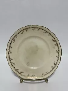 Vintage Hudson by Homer Laughlin Luncheon Plate – 6.25", Gold Roses Rim/Trim - Picture 1 of 10