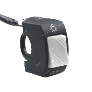 7/8in Motorcycle Handlebar On/Off Switch Headlight Horn Start Kill Button-Gray - Picture 1 of 5