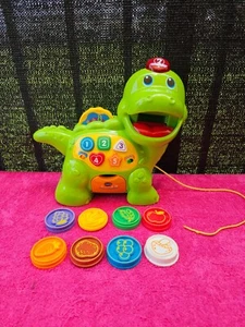 VTech Chomp and Count Dino With 8 Coins Interactive Educational Kids Toys -Green - Picture 1 of 7