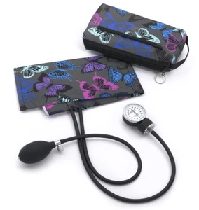 Prestige Medical Blood Pressure Cuff & Carrying Case, Butterflies Grey   - Picture 1 of 1