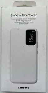 GENUINE Samsung S-View Flip Cover /White / Galaxy S22+ New Open Box - Picture 1 of 5