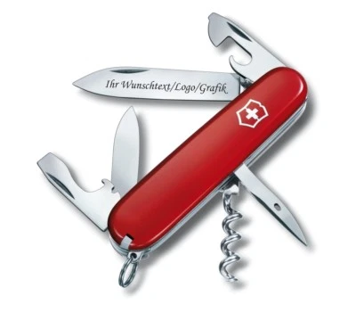 Victorinox Schweizer Taschenmesser SPARTAN mit schwarzer Laser Gravur graviert