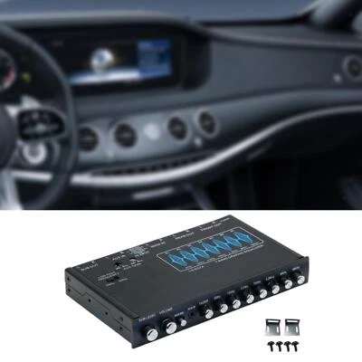 7 Band Auto Audio Equalizer Schwarz Intelligent Rauschunterdrückung Auto Equalizer - Bild 1 von 4