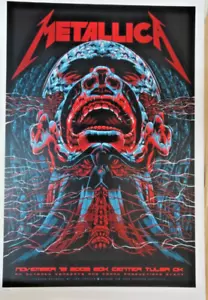 Póster de concierto Metallica Tulsa OK 2008 edición limitada 500 arte Ken Taylor - Imagen 1 de 4
