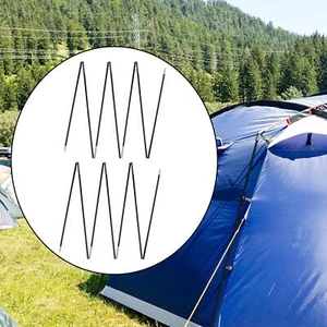 Ersatzset für Zeltstangen Fiberglas Stangen einfach zu installieren schwarze NEW - Bild 1 von 18