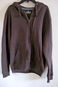 Sudadera con capucha para hombre talla pequeña marrón vida exterior 3 bolsillos - Imagen 1 de 2