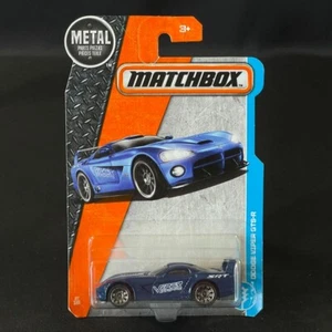 2017 Matchbox #27 Dodge Viper GTS-R SHADOW BLUE Diecast NEW ON CARD - Picture 1 of 7
